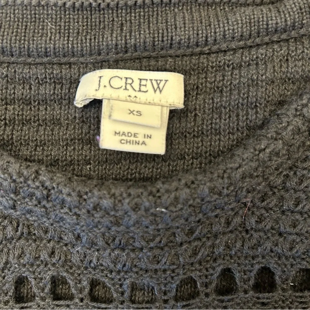 J. CREW Sleeveless Woven Knit Tweed Fringe Dress